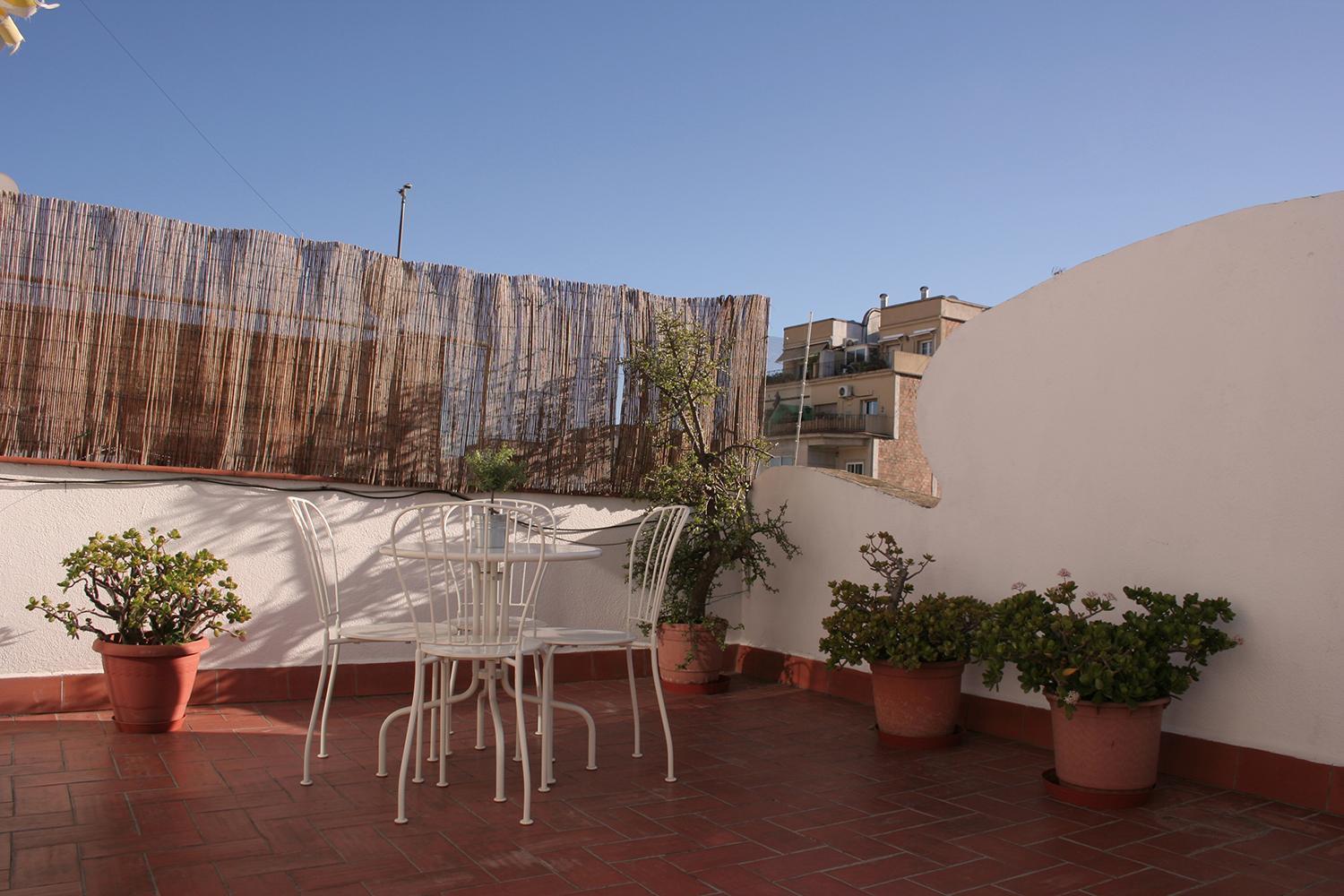 Lovely Apartment With A Terrace Barcelona Exterior foto